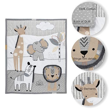 Lambs & Ivy Jungle Safari 6-Piece Crib Bedding Set