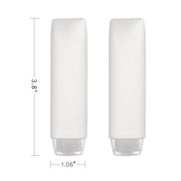 OTO 6 Pack Travel Size Plastic Squeeze Bottles for Liquids, 30ml/1 Fl. Oz TSA Approved Makeup Toilet...