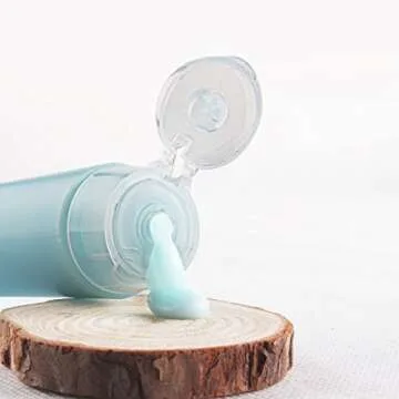 OTO 6 Pack Travel Size Plastic Squeeze Bottles for Liquids, 30ml/1 Fl. Oz TSA Approved Makeup Toiletry Cosmetic Containers