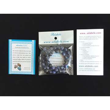 2 Strands Adabele Natural Blue Sodalite Healing Gemstone 6mm Round Loose Beads Gem Stone Spacer (116-124pcs) for Jewelry Craft Making GY6-6