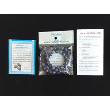 Adabele 6mm Natural Sodalite Beads for Jewelry Crafting