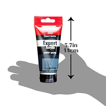 Amsterdam Expert Series Acrylic Tube 75ML OXIDE BLACK (735) Series 1
