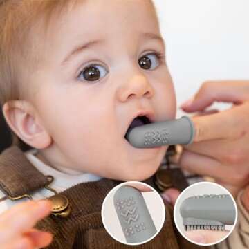Haakaa Silicone Baby Toothbrush for Infants and Toddlers