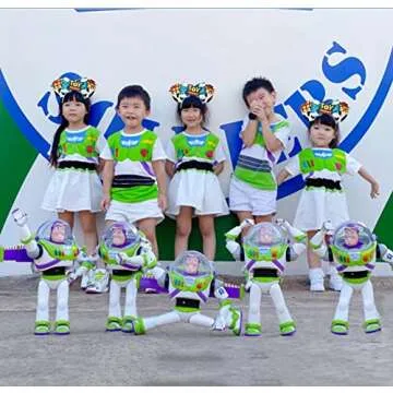 Atvscay Buzz Light Year Mouse Ears headband Classic Sequin Ears For Toy Story Inspired Party Girls Costume Fancy Dress For Toy Story Hair Accessories (cowboy toy style)