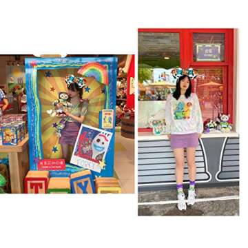 Atvscay Buzz Light Year Mouse Ears headband Classic Sequin Ears For Toy Story Inspired Party Girls Costume Fancy Dress For Toy Story Hair Accessories (cowboy toy style)