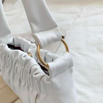 MRS HAIR Fashion Handbags for Women in White