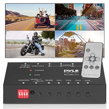 Pyle 4-Channel Video Splitter for Cars and RVs - Ultimate Safety