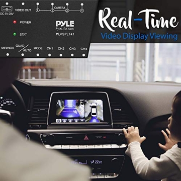 Pyle 4-Channel Video Splitter for Cars and RVs - Ultimate Safety