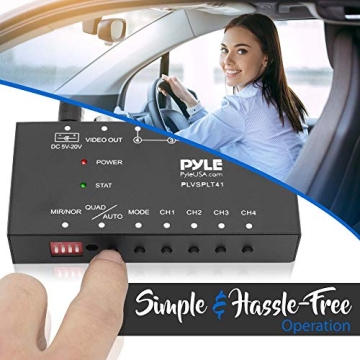Pyle 4-Channel Video Splitter for Cars and RVs - Ultimate Safety