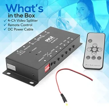 Pyle 4-Channel Video Splitter for Cars and RVs - Ultimate Safety