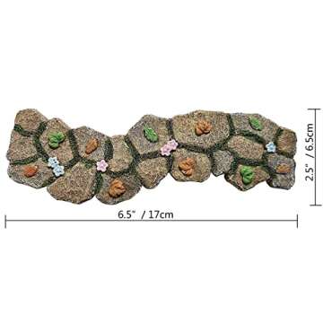 Fairy Garden Walkway Path, Fairy Garden Pathway, Fairy Garden Accessories, Stone Path, Dollhouse Road Way, Micro Miniature Path Road for Fairy Garden, Enchanted Garden Path
