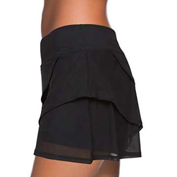 Aleumdr Women's Ruffle Swim Skirt for Summer Fun