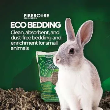 ECO BEDDING 99% Dust Free Paper Bedding for Small Pets and Birds, Eco Natural, 60 L