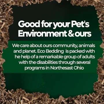 ECO BEDDING 99% Dust Free Paper Bedding for Small Pets and Birds, Eco Natural, 60 L