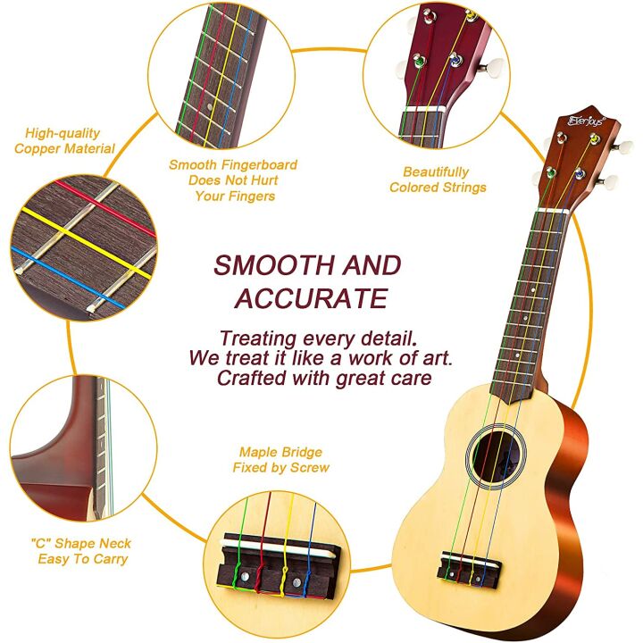 21-Inch Ukulele Beginner Pack with Lesson & Tuner