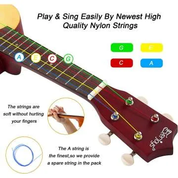 21-Inch Ukulele Beginner Pack with Lesson & Tuner