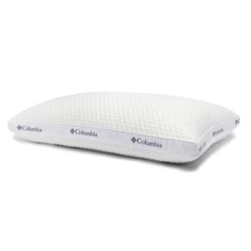 Columbia Comfort Ice Fiber Side Sleeper Down Alternative Bed Pillow - Instant Cooling 2 Sided Ice Fi...