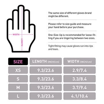 OKIAAS Black/Pink Vinyl Gloves 5 Mil Thickness for Food Prep