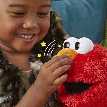 Sesame Street Rock and Rhyme Elmo Talking, Singing 14-Inch Plush Toy for Toddlers, Kids 18 Months & Up