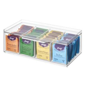 iDesign Crisp Stackable Tea Bag Organizer - Stylish & Functional