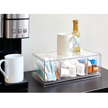 iDesign Crisp Stackable Tea Bag Organizer - Stylish & Functional