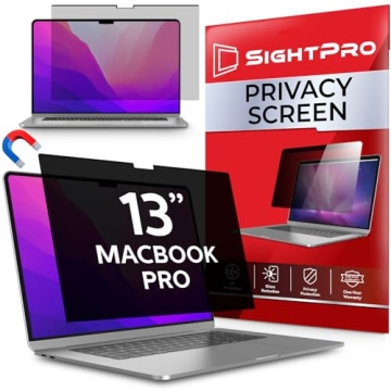 SightPro Magnetic Privacy Screen for MacBook Pro 13 Inch - Secure & Easy Snap-On