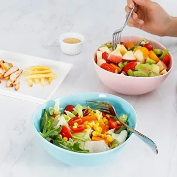 Sweese Porcelain Bowls - 28 Ounce Set of 4 for Multi-Purpose Use