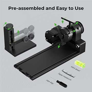 xTool RA2 Pro: 4-in-1 Laser Rotary for Cylindrical Engraving, Perfect for M1/P2/P2S