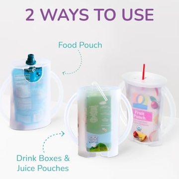 Flipping Holder for Mess-Free Kids Snacks and Self-Feeding