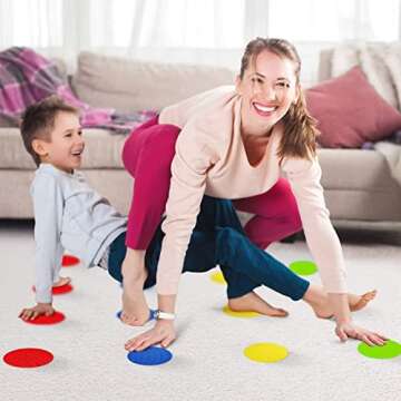 WELSTIK Spot Markers Carpet Markers for Classroom, 4" Rug Circles Marker Dots for Preschool, Kindergarten, and Elementary Teachers,9 Colors (36 Pack)