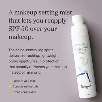 Supergoop! SPF 50 Refreshing Setting Spray for Sun Protection