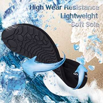 YALOX Quick-Dry Water Shoes for Beach and Pool Activities