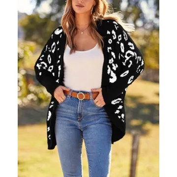 Cozy BTFBM Women's Knitted Cardigan Sweater for Fall