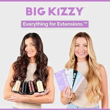 Big Kizzy Remover 2 (4oz) - Tape In Extension Remover for Residue - Quick + Non-damaging Human Hair Extension, Wig, & Hair System Adhesive Residue Remover
