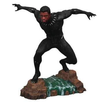 DIAMOND SELECT TOYS Marvel Gallery: Black Panther Unmasked PVC Figure