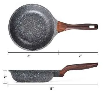 Caannasweis 8 Inch Nonstick Frying Pan for Effortless Cooking