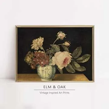 Vintage Still Life Wall Art - Antique Art Prints for Home Decor - Rustic Farmhouse Botanical Floral ...