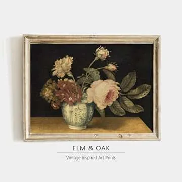 Vintage Floral Wall Art Prints - Elegant Home Decor
