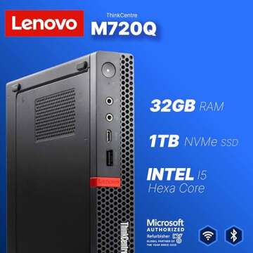 Lenovo M720Q ThinkCentre Mini PC | Compact Power for Home & Office