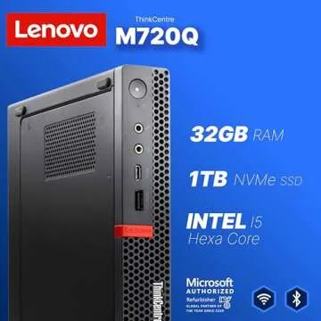 Lenovo M720Q ThinkCentre Mini PC | Compact Power for Home & Office