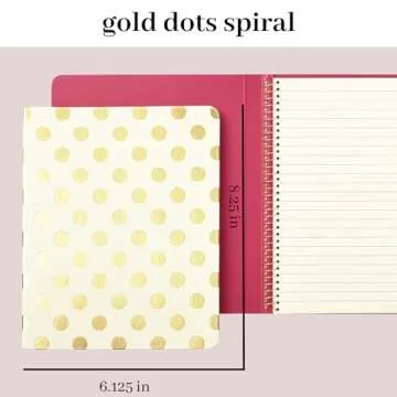 kate spade new york Spiral Notebook - Gold Dots