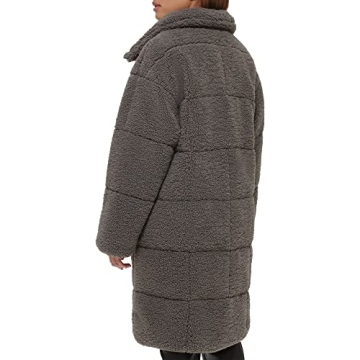 Levi's Long Length Quilted Teddy Coat for Winter Style