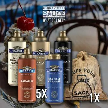 Ghirardelli 5 Flavor Sauce Gift Pack - Delicious Variety