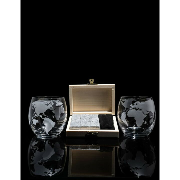 Stunning Globe Decanter Set for Whiskey & Wine Gifts