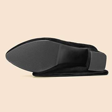 Hawkwell Women's Fall Winter Comfort Thigh High Boots Black Pointy-toe and High-heel Over The Knee Boots,Black Faux Suede,6 M US