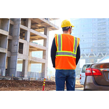 SULWZM High Visibility Reflective Safety Vest - XL