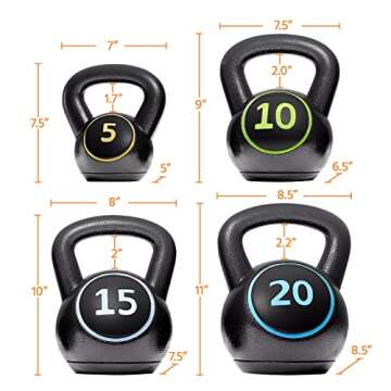 Yaheetech Kettlebell Set for Strength Training & Fitness