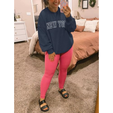 Shop Stylish Langwyqu New York Oversized Pullover