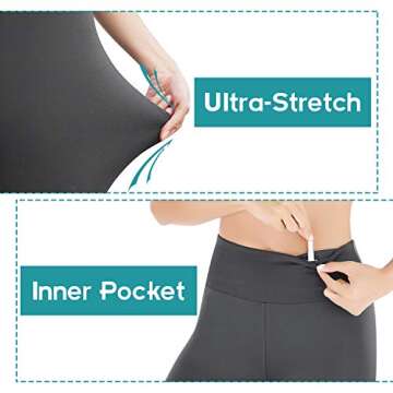 Heathyoga High Waisted Yoga Leggings for Women