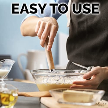 Zulay Kitchen Danish Dough Whisk - Perfect for Baking